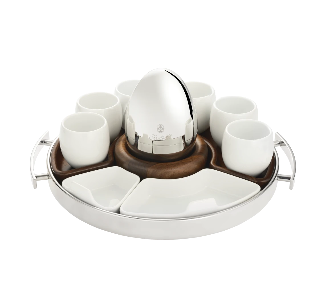Christofle Mood Coffee Porcelain Espresso Coffee Cup-Set of 2