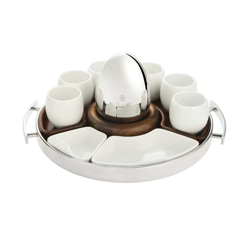 Christofle Mood Coffee Porcelain Espresso Coffee Cup-Set of 2