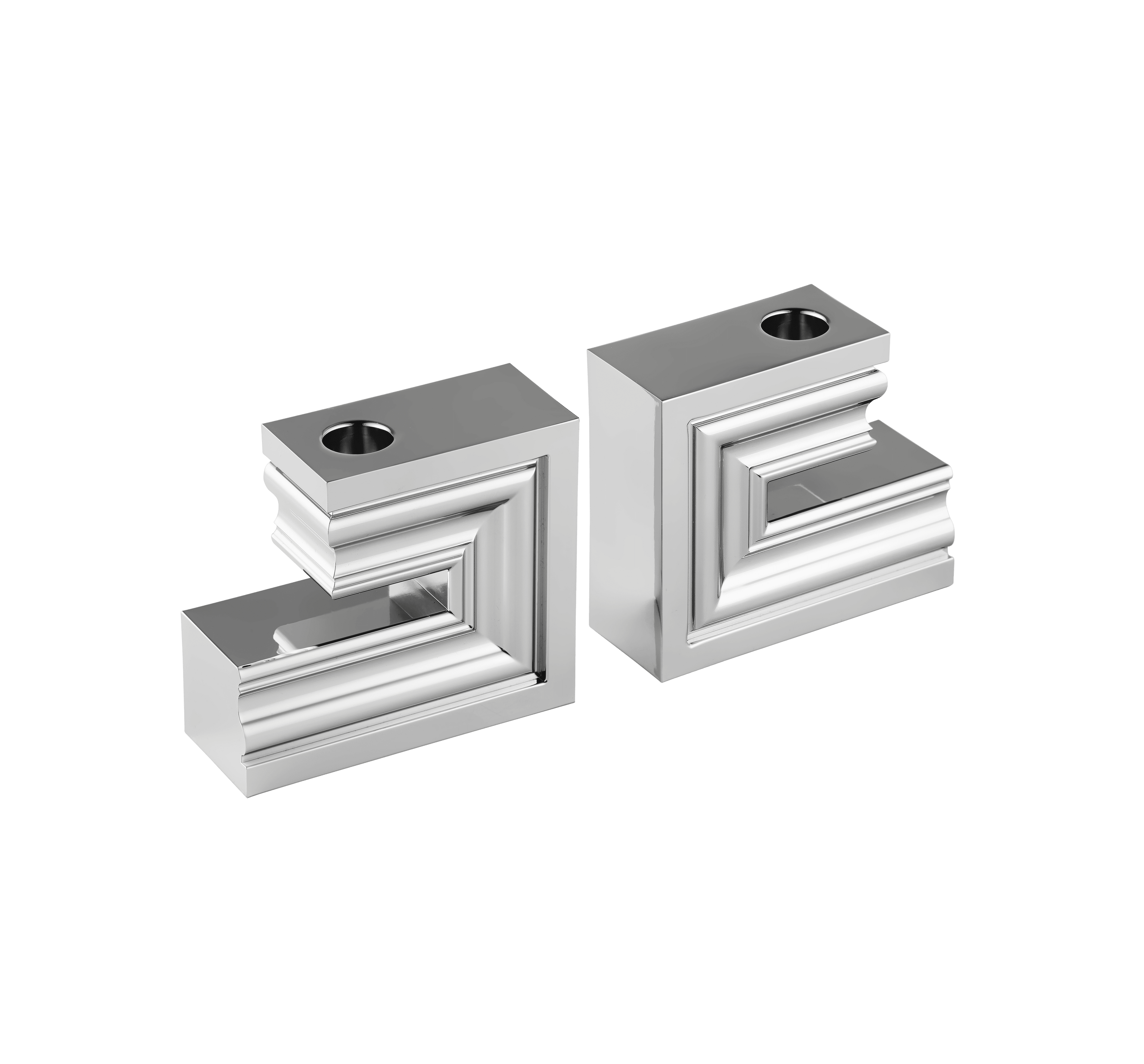 Christofle Perspectives Aluminium Candle Holder