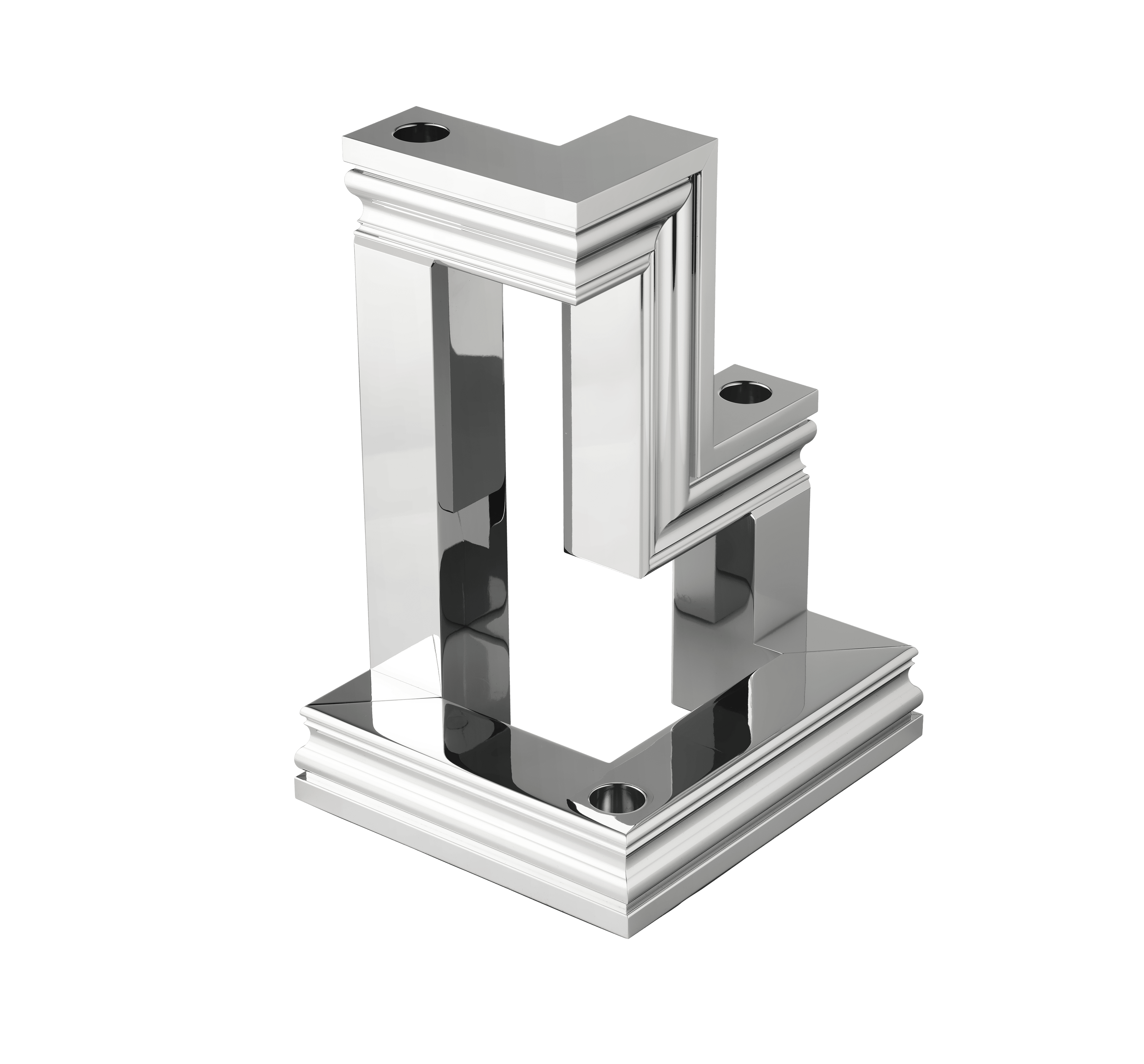 Christofle Perspectives Aluminium Candelabra Chrome