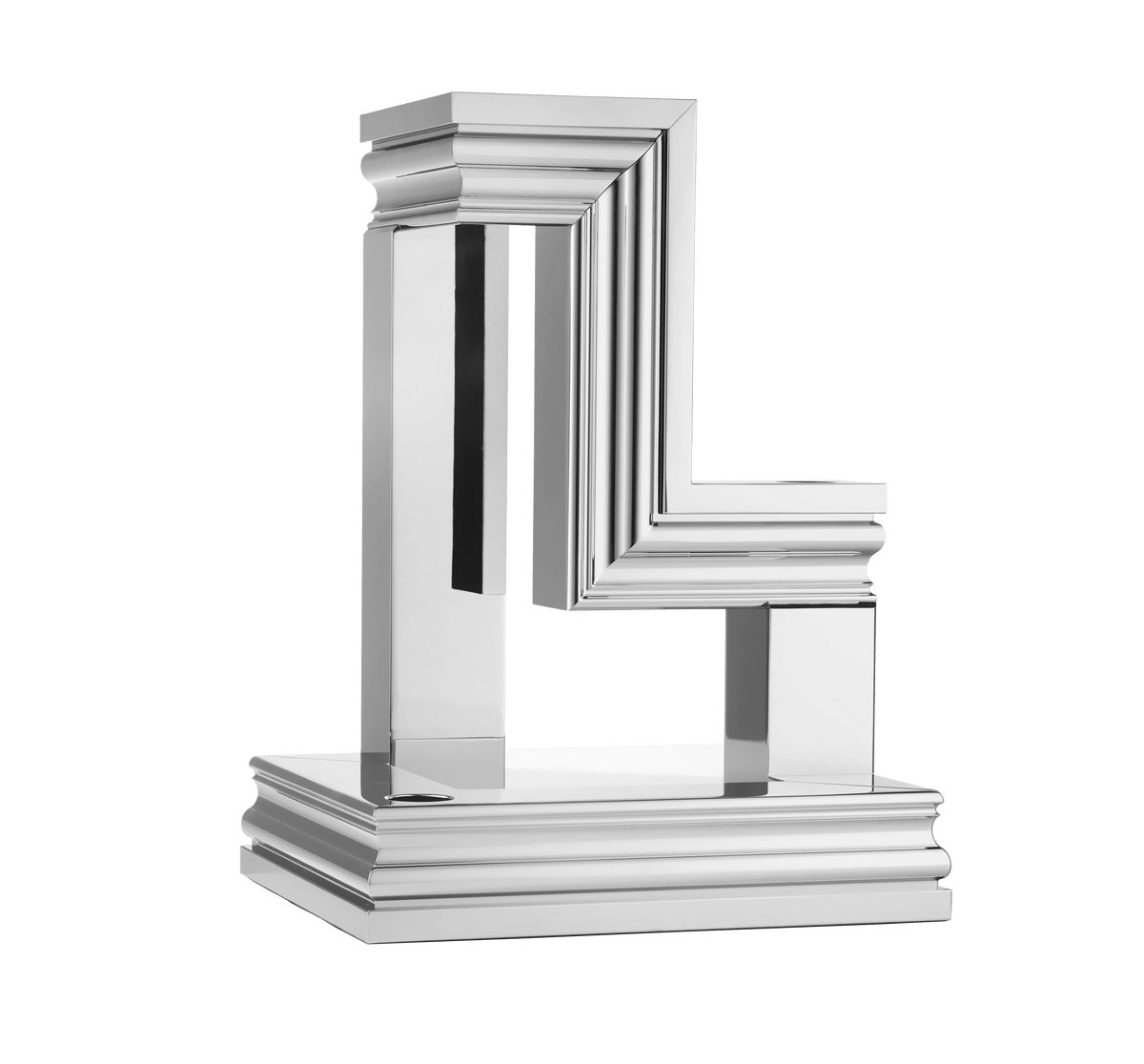 Christofle Perspectives Aluminium Candelabra Chrome