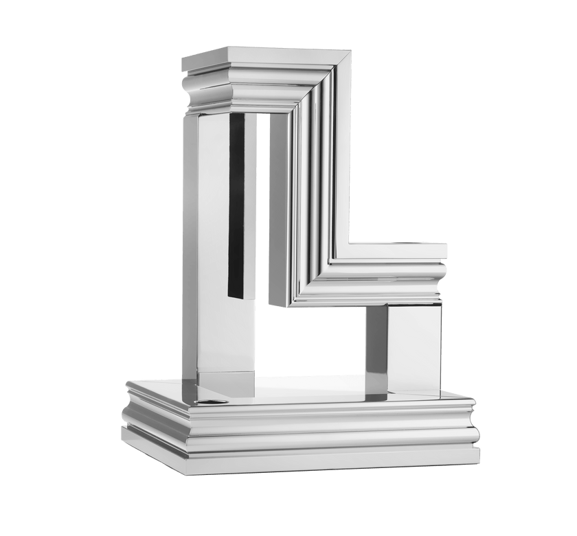 Christofle Perspectives Aluminium Candelabra Chrome