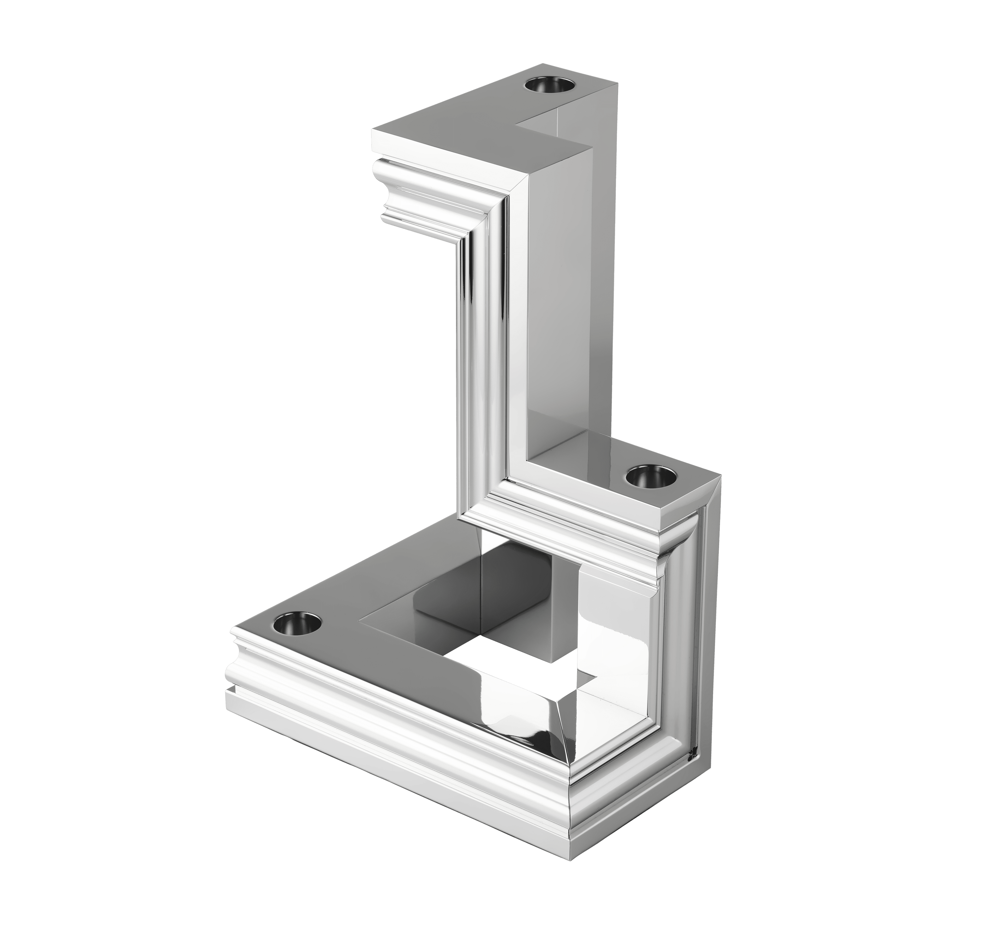 Christofle Perspectives Aluminium Candelabra Chrome
