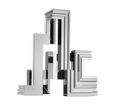 Christofle Perspectives Aluminium Candelabra Chrome