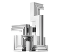 Christofle Perspectives Aluminium Candelabra Chrome
