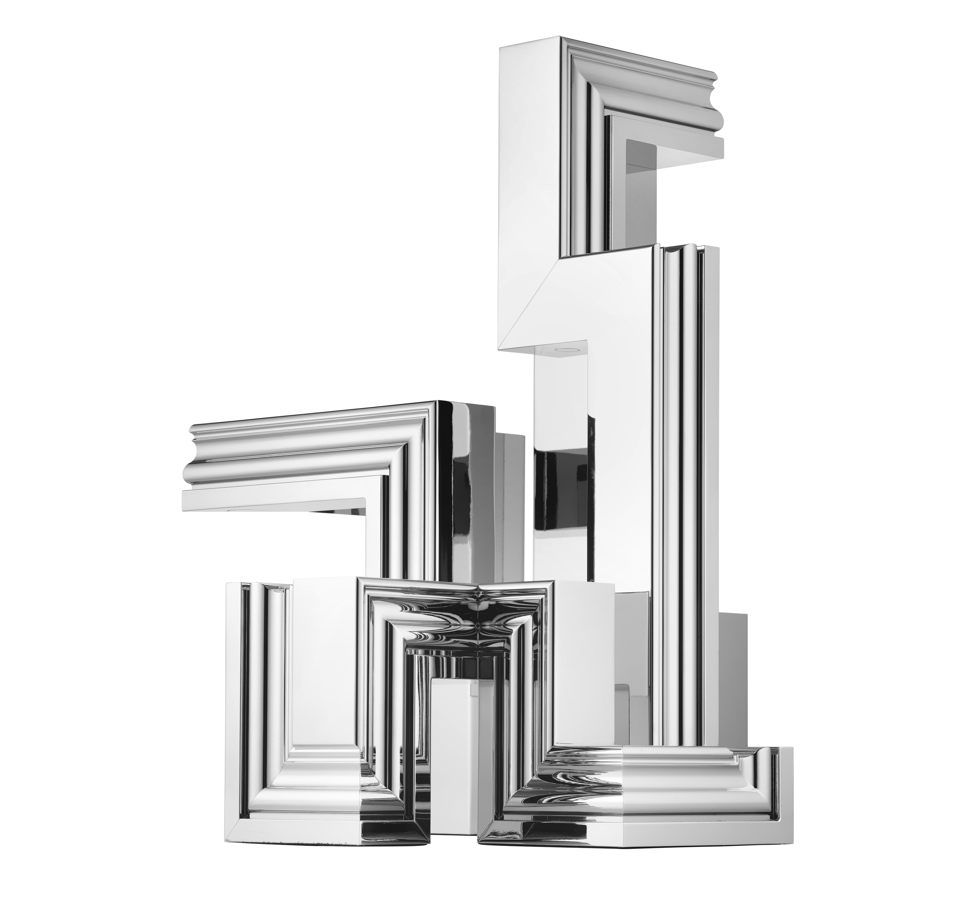 Christofle Perspectives Aluminium Candelabra Chrome