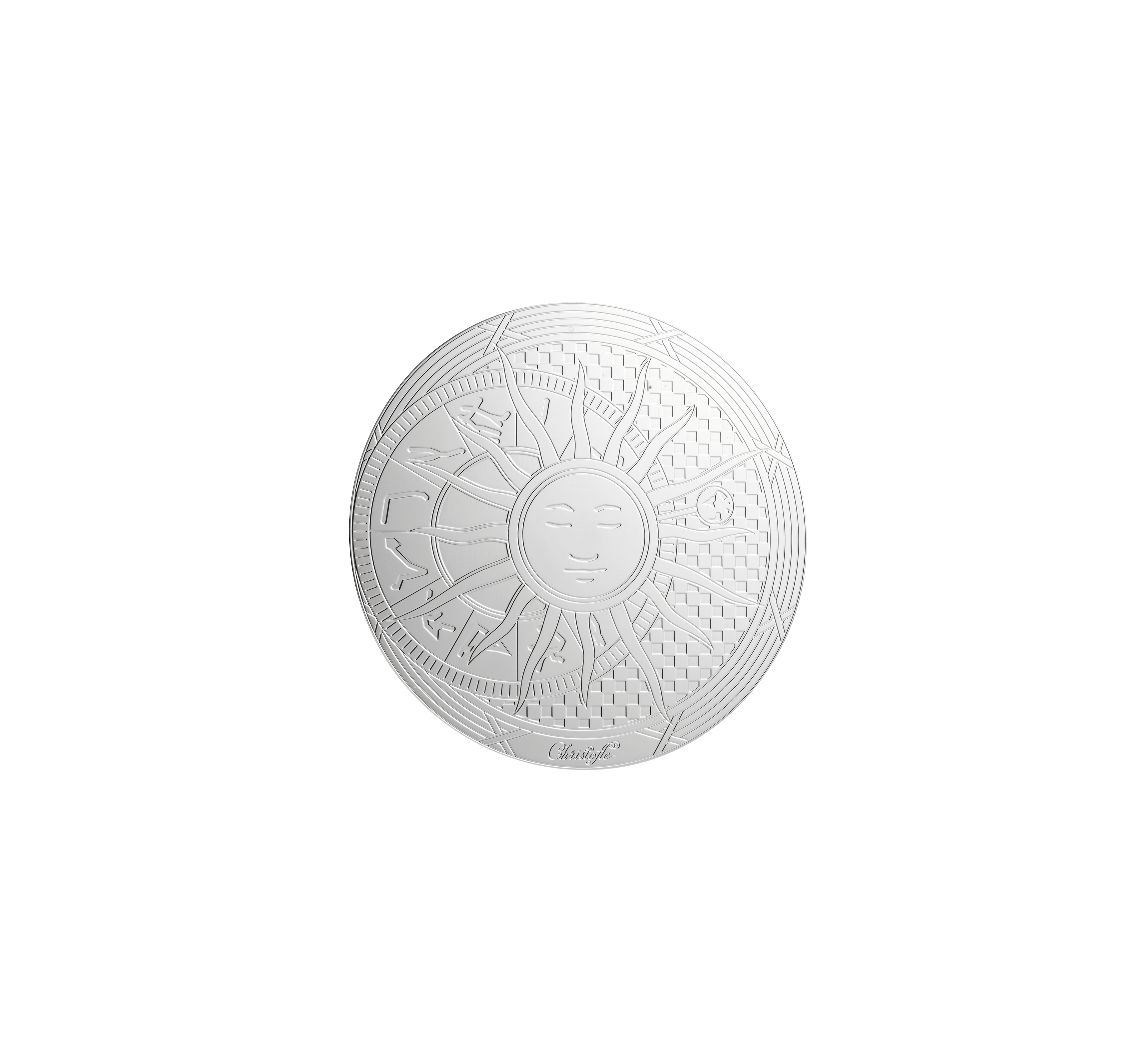 Christofle Rêve Cosmique Palladium Plated Glass Coasters - Set of 2