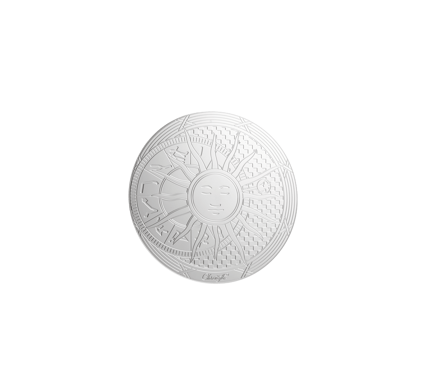 Christofle Rêve Cosmique Palladium Plated Glass Coasters - Set of 2