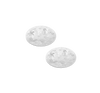 Christofle Bouquet Givré Stainless Steel Glass Coasters - Set of 2