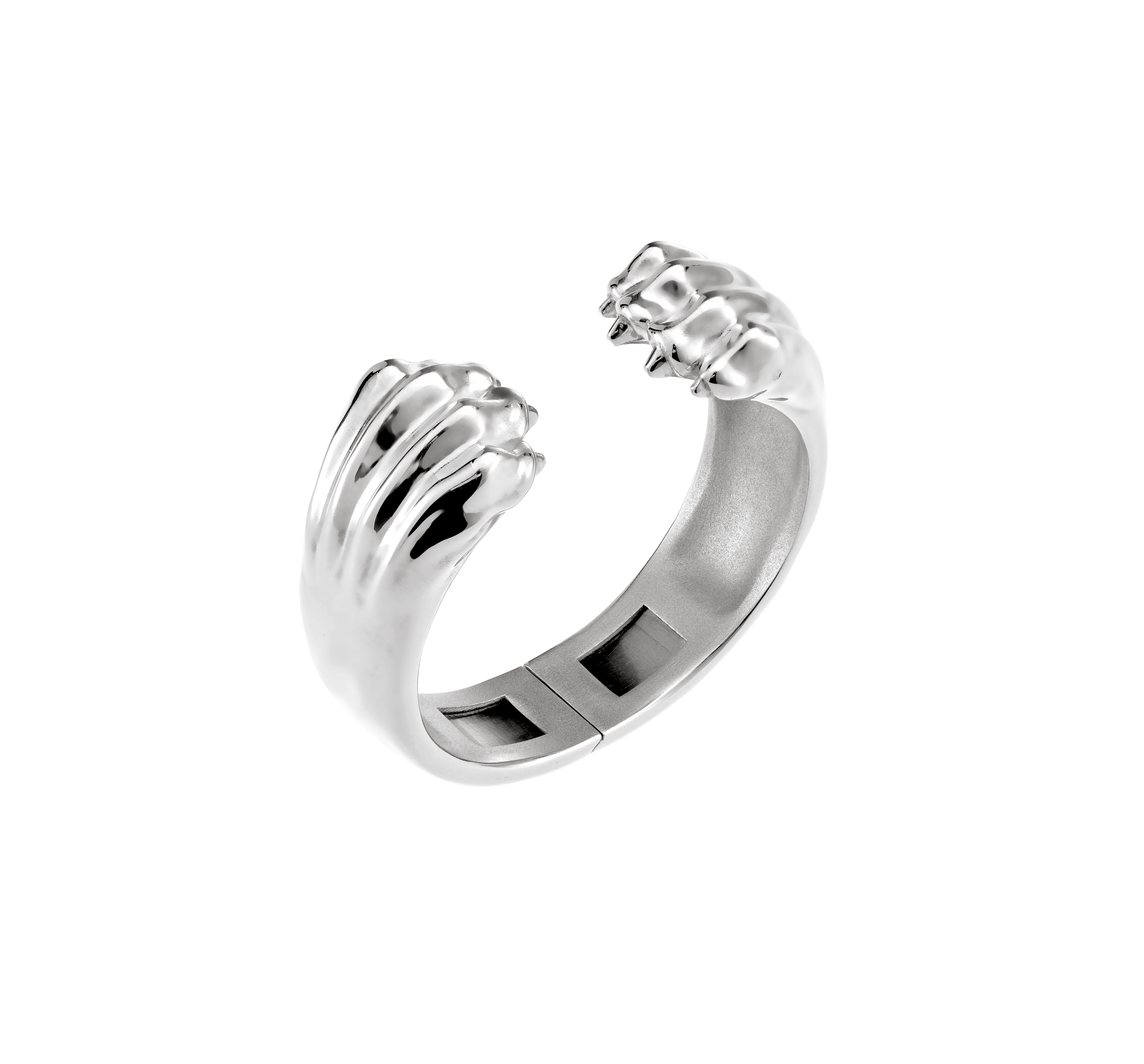 Christofle Patte de Lion Sterling Silver Handcuff Size 1