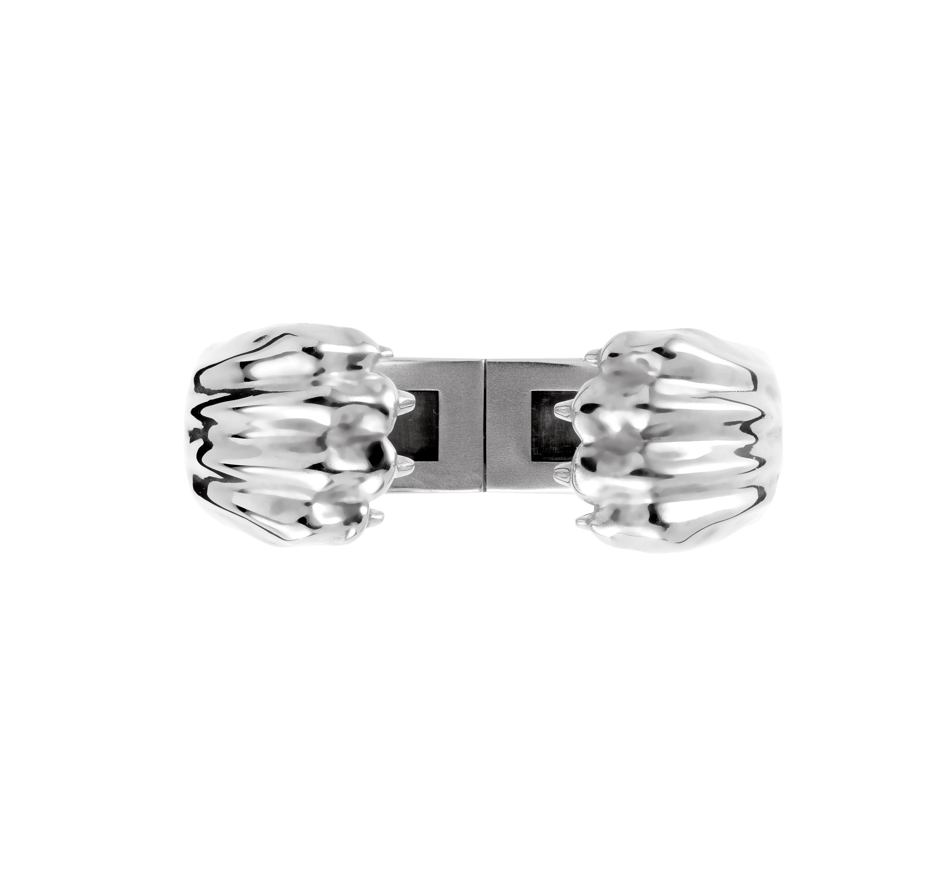 Christofle Patte de Lion Sterling Silver Handcuff Size 1