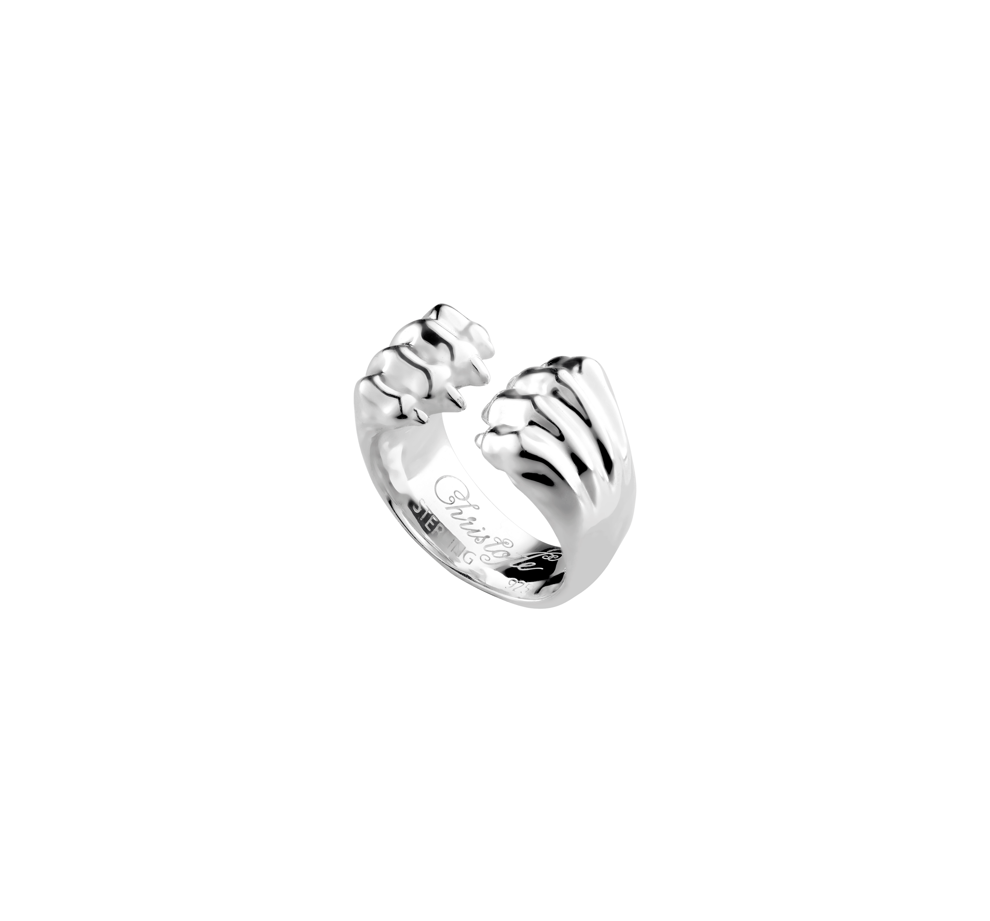 Christofle Patte de Lion Open Ring