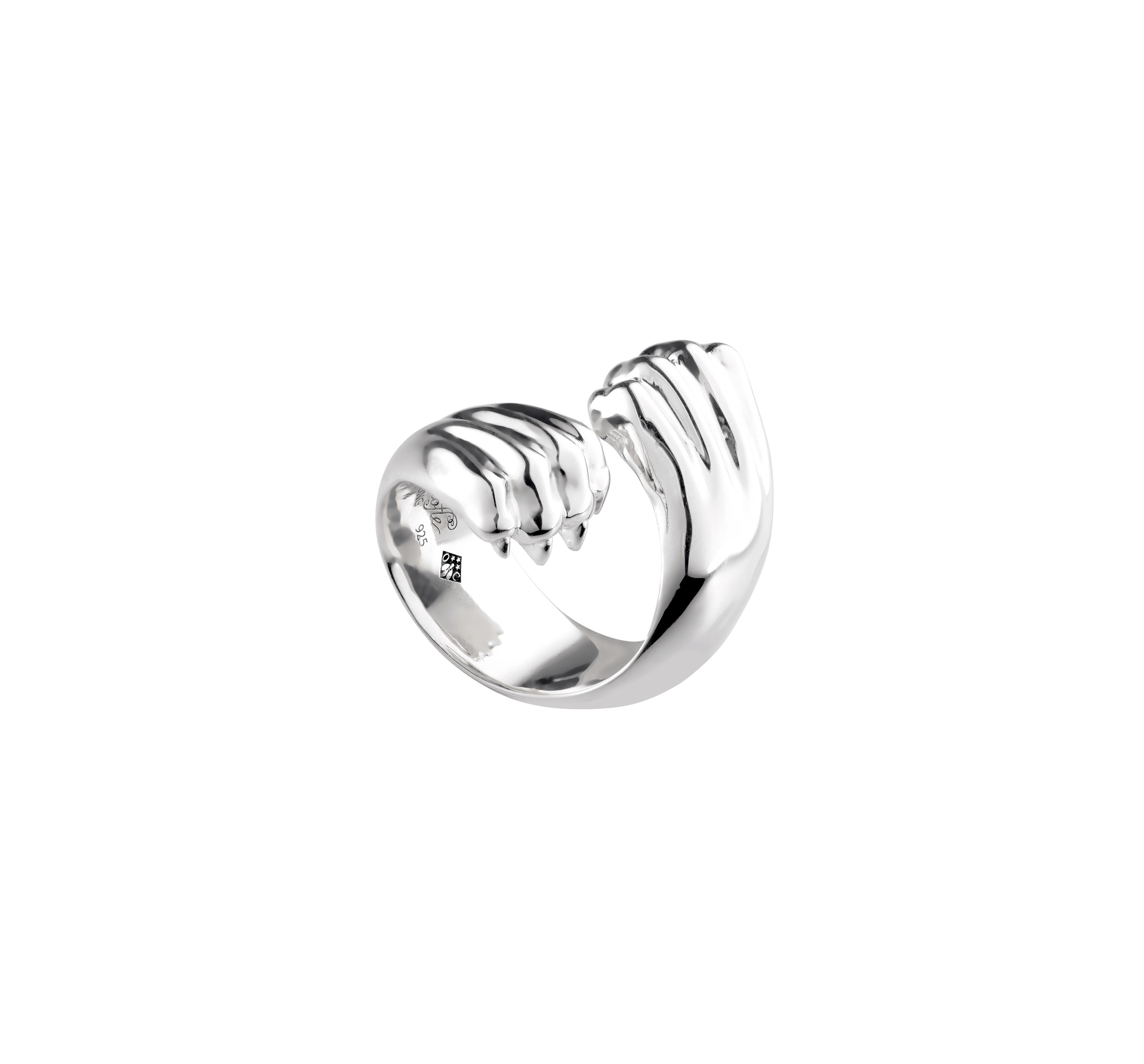 Christofle Patte de Lion Cross Ring