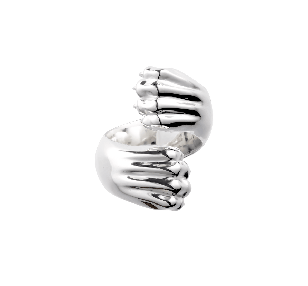 Christofle Patte de Lion Cross Ring
