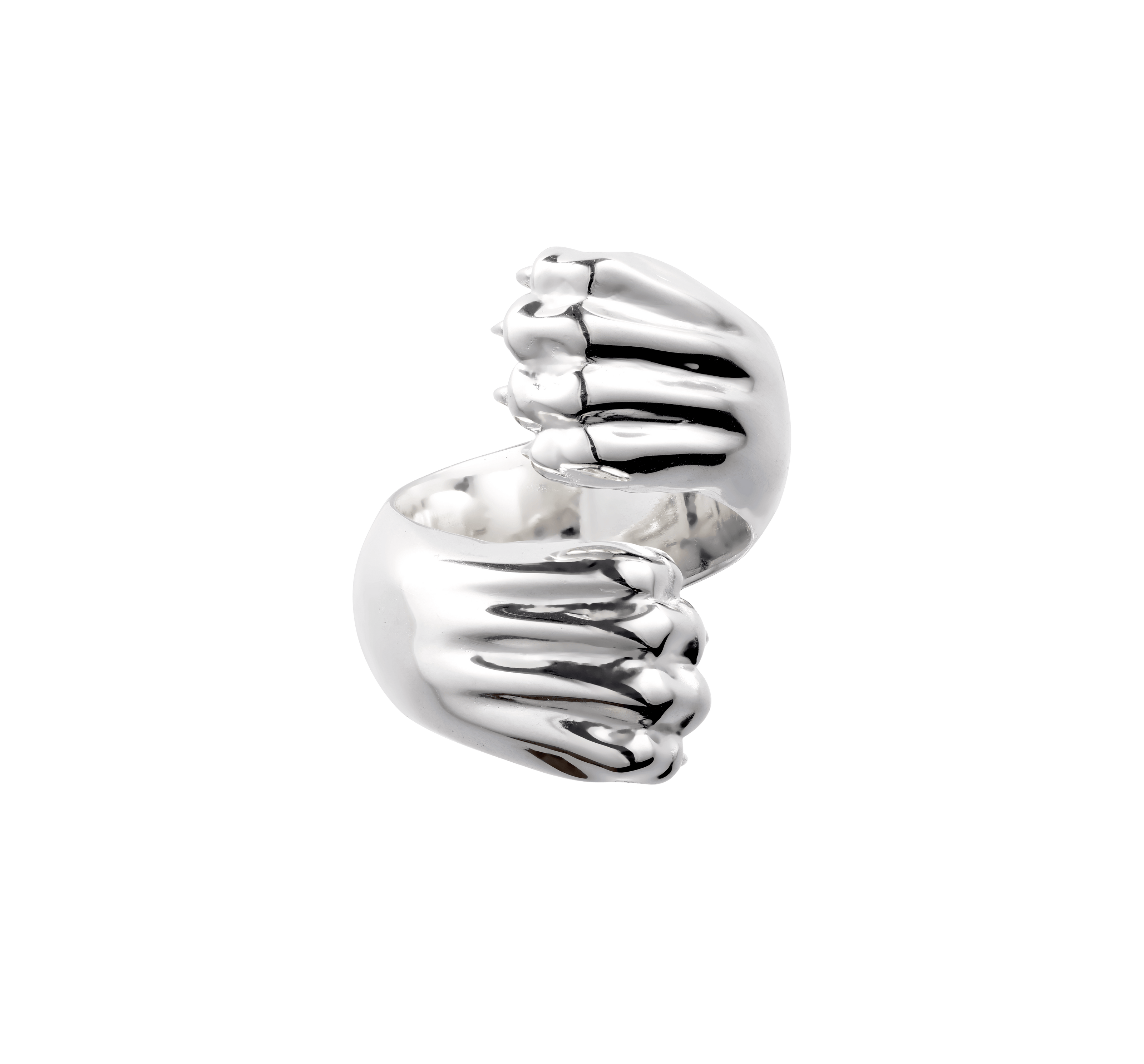 Christofle Patte de Lion Cross Ring