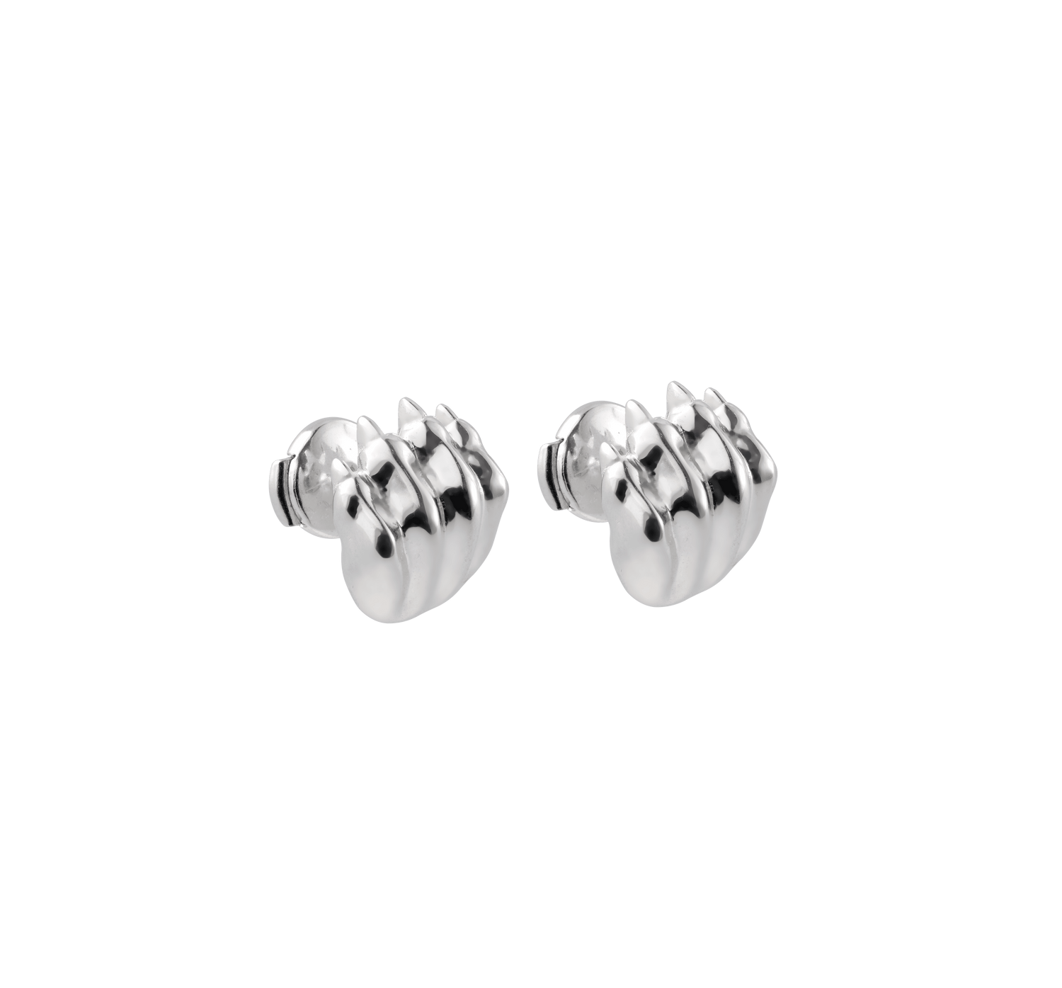 Christofle Patte de Lion Gilded Stud Earrings
