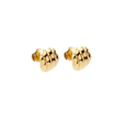 Christofle Patte de Lion Gilded Stud Earrings