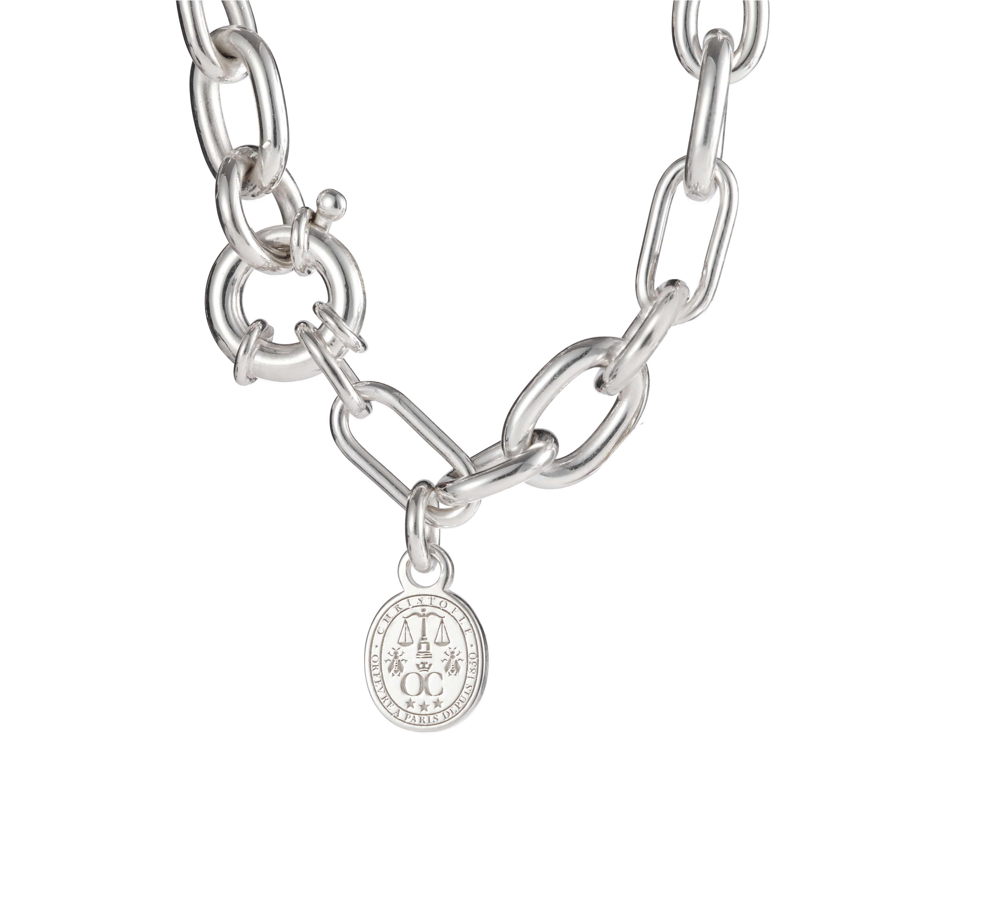 Christofle Chri-Chri Sterling Silver Chain Bracelet