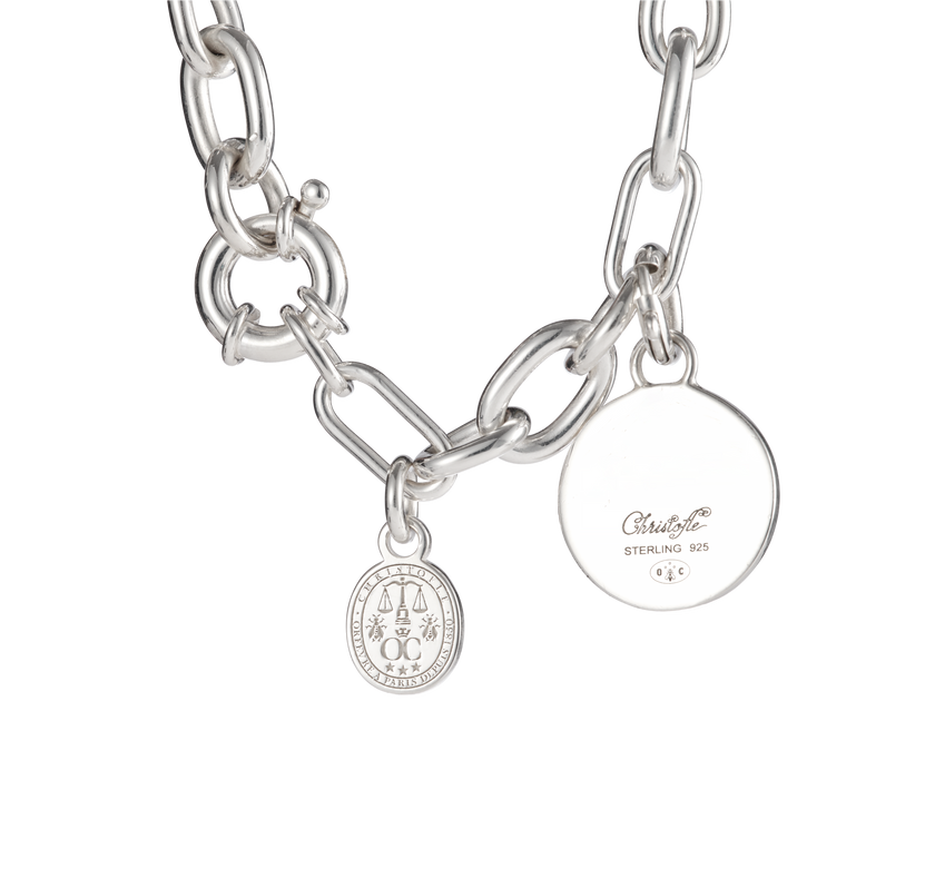 Christofle Chri-Chri Sterling Silver Chain Bracelet