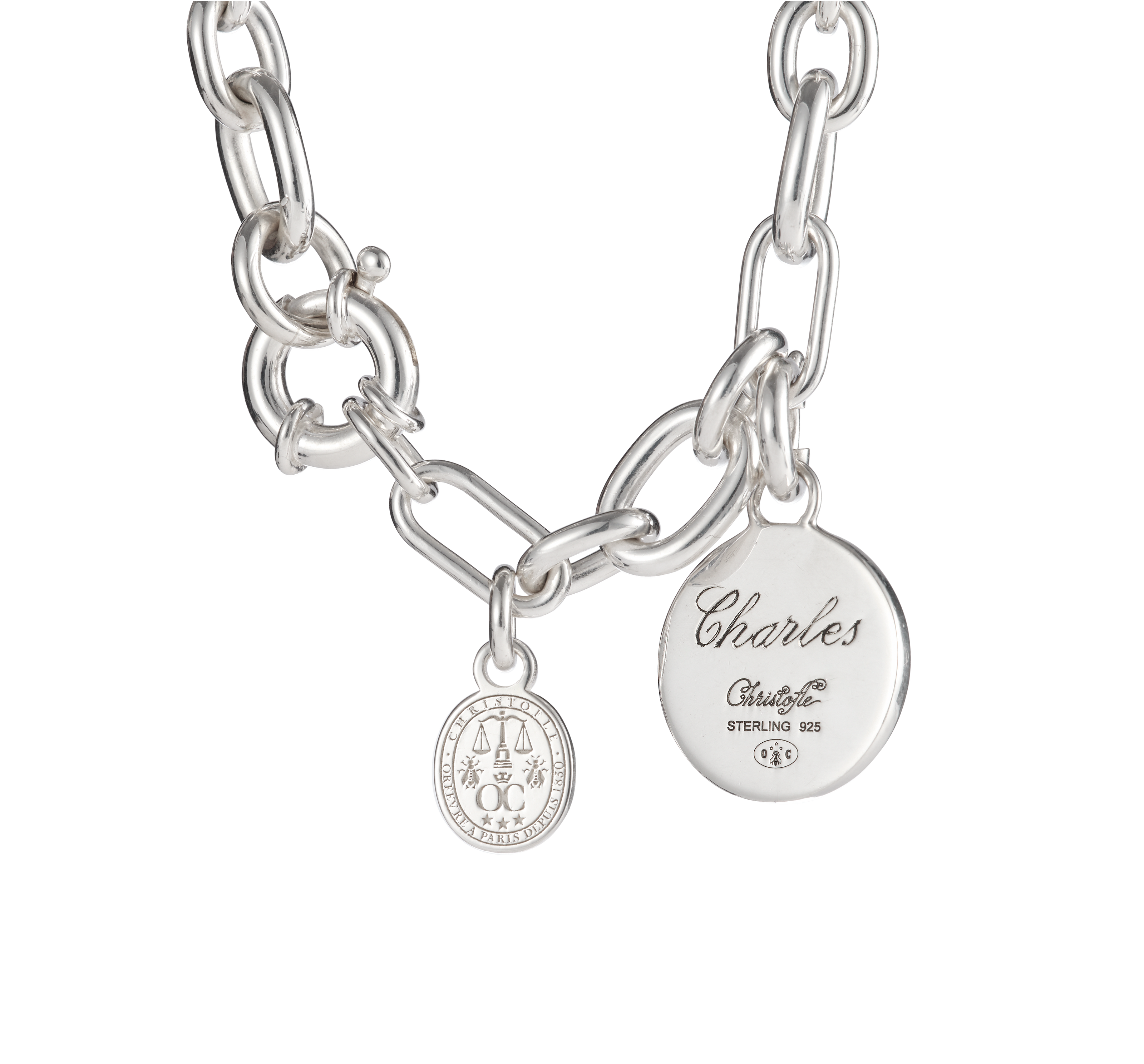 Christofle Chri-Chri Sterling Silver Chain Bracelet