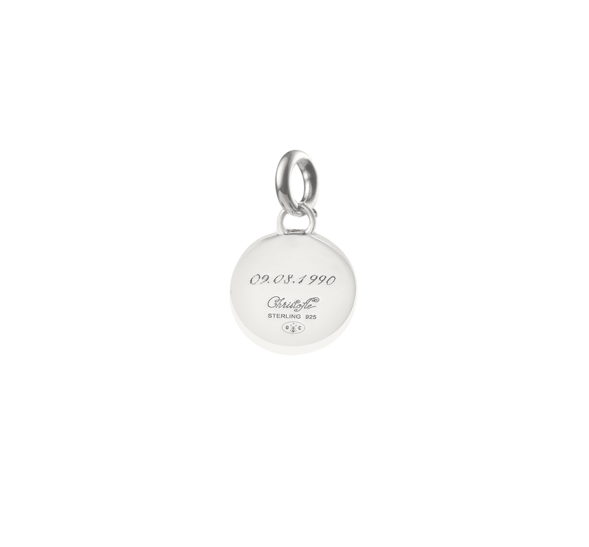 Christofle Chri-Chri Sterling Silver Medal With Snape Hook Peau De Lion