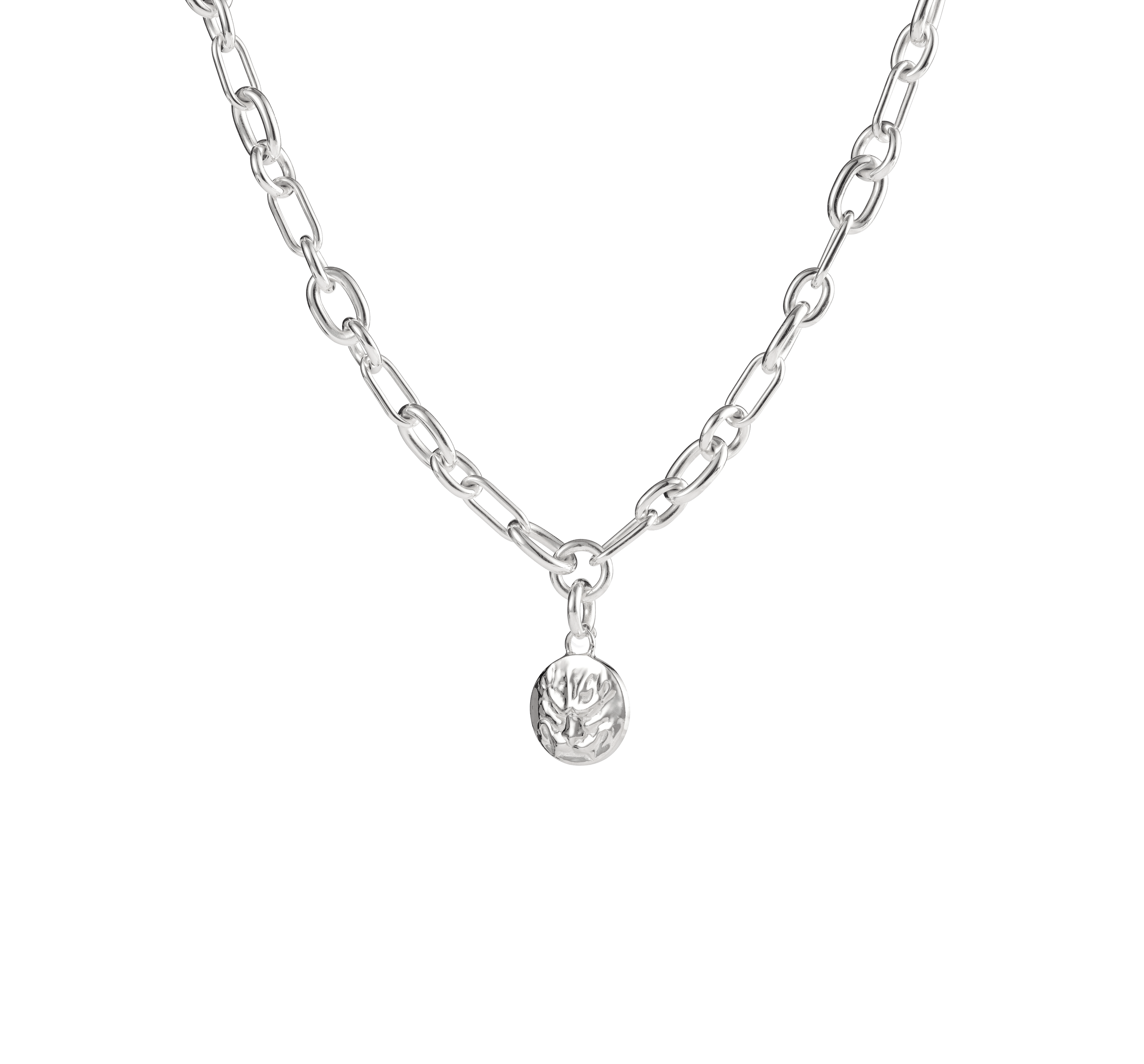 Christofle Chri-Chri Sterling Silver Medal With Snape Hook Peau De Lion