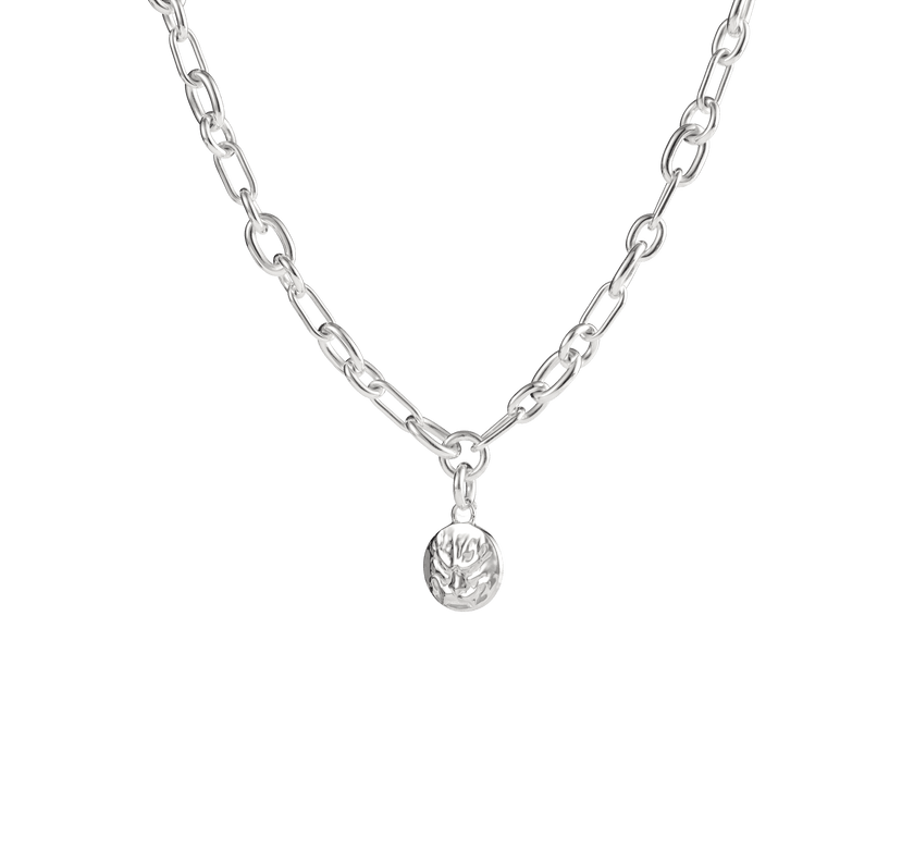 Christofle Chri-Chri Sterling Silver Medal With Snape Hook Peau De Lion