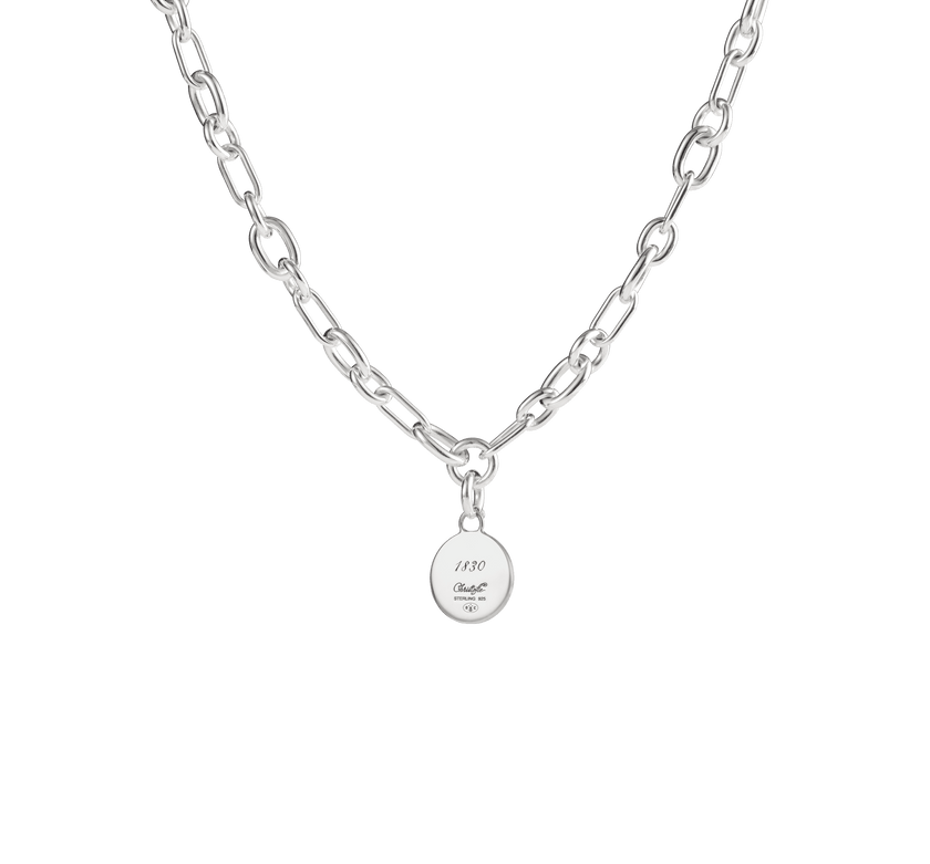 Christofle Chri-Chri Sterling Silver Medal With Snape Hook Peau De Lion