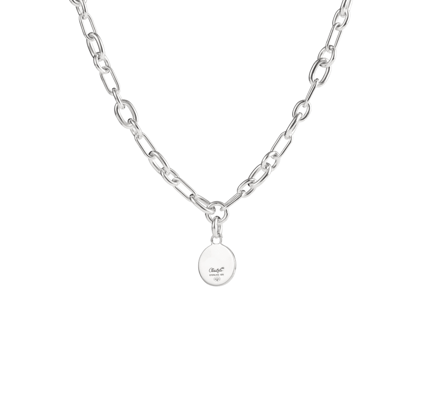 Christofle Chri-Chri Sterling Silver Medal With Snape Hook Peau De Lion