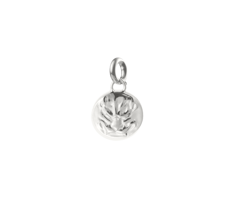 Christofle Chri-Chri Sterling Silver Medal With Snape Hook Peau De Lion