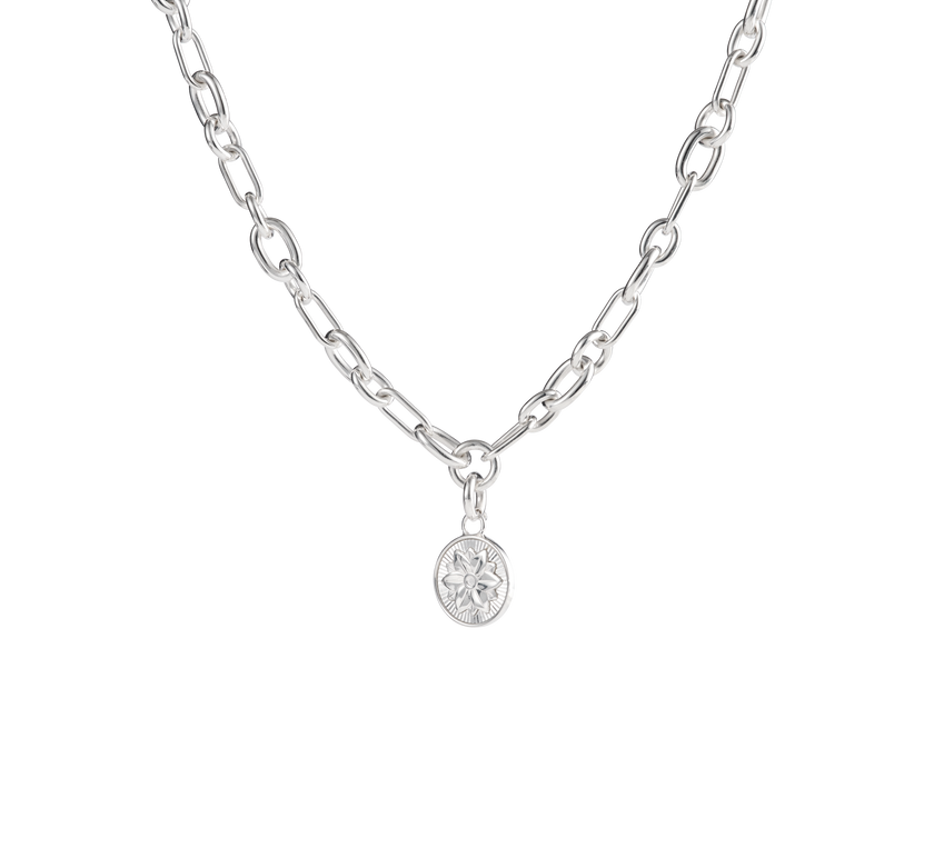 Christofle Chri-Chri Sterling Silver Medal With Snape Hook