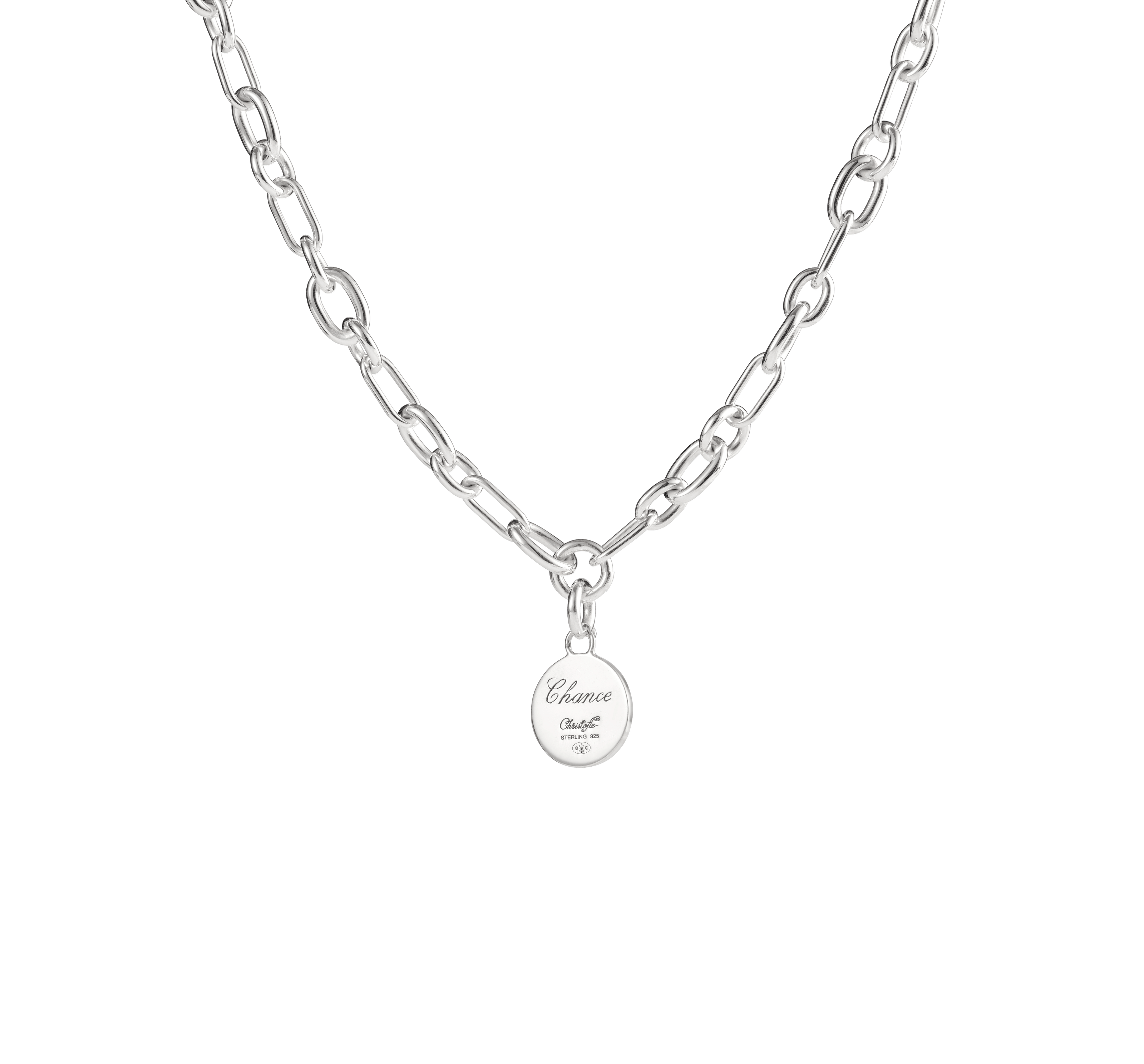 Christofle Chri-Chri Sterling Silver Medal With Snape Hook