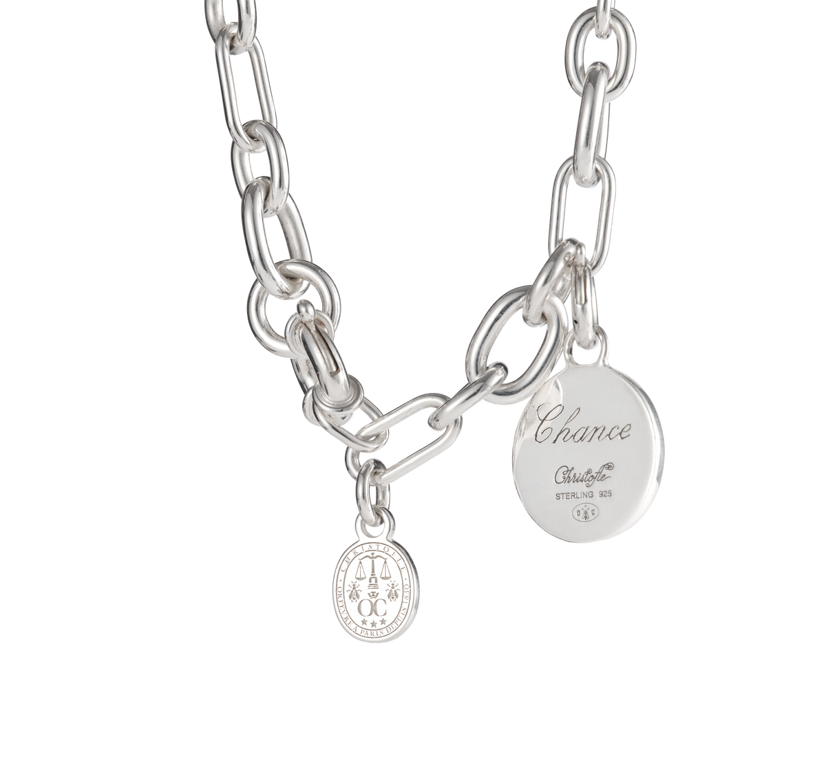 Christofle Chri-Chri Sterling Silver Medal With Snape Hook
