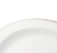 Christofle Malmaison Porcelain Oval Platter Platinum 38 Cm