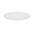 Christofle Malmaison Porcelain Oval Platter Platinum 38 Cm