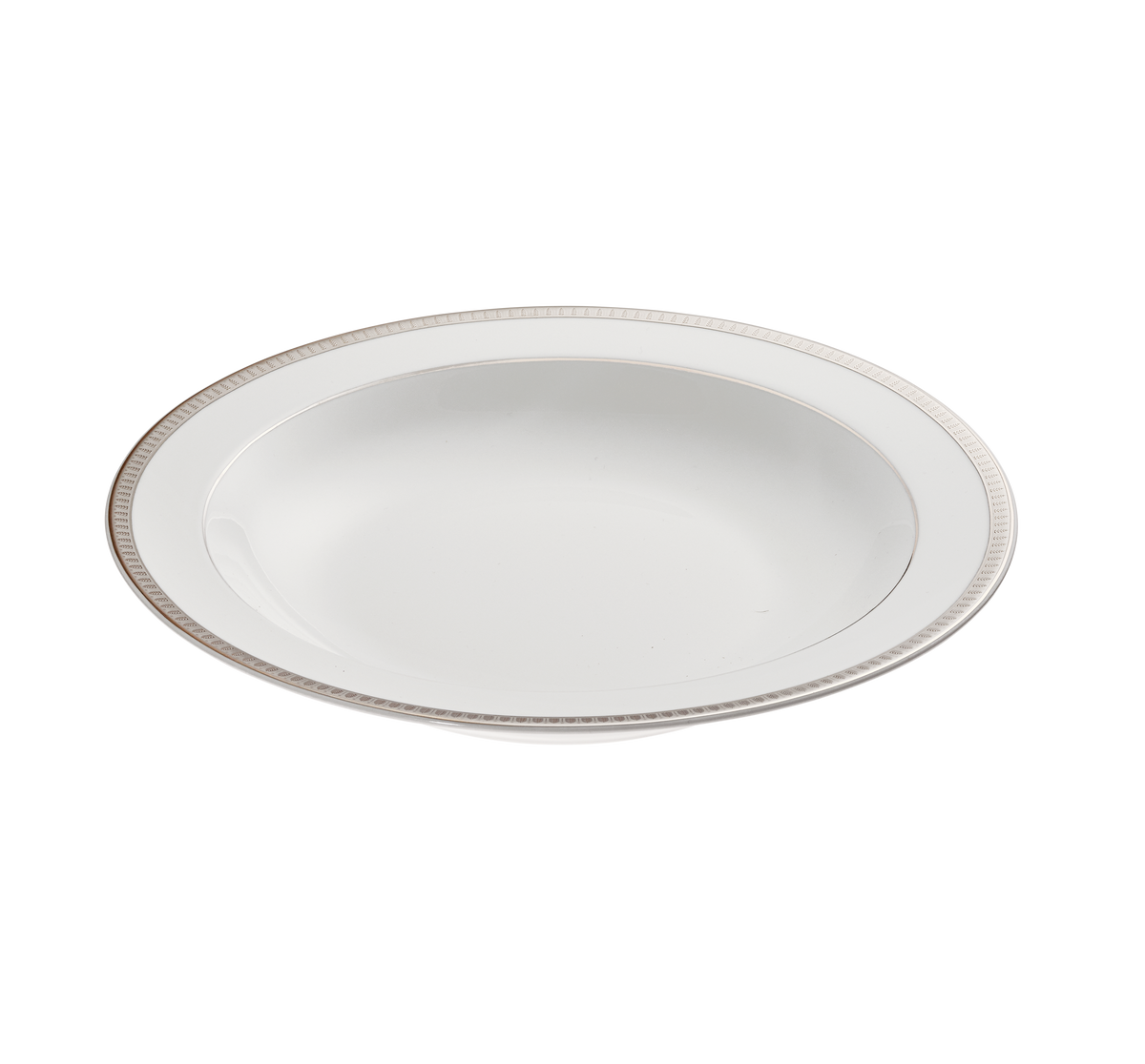 Christofle Malmaison Porcelain Open Vegetable Dish Platinum 29 Cm