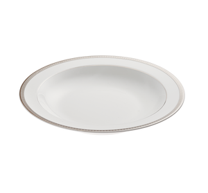 Christofle Malmaison Porcelain Open Vegetable Dish Platinum 29 Cm