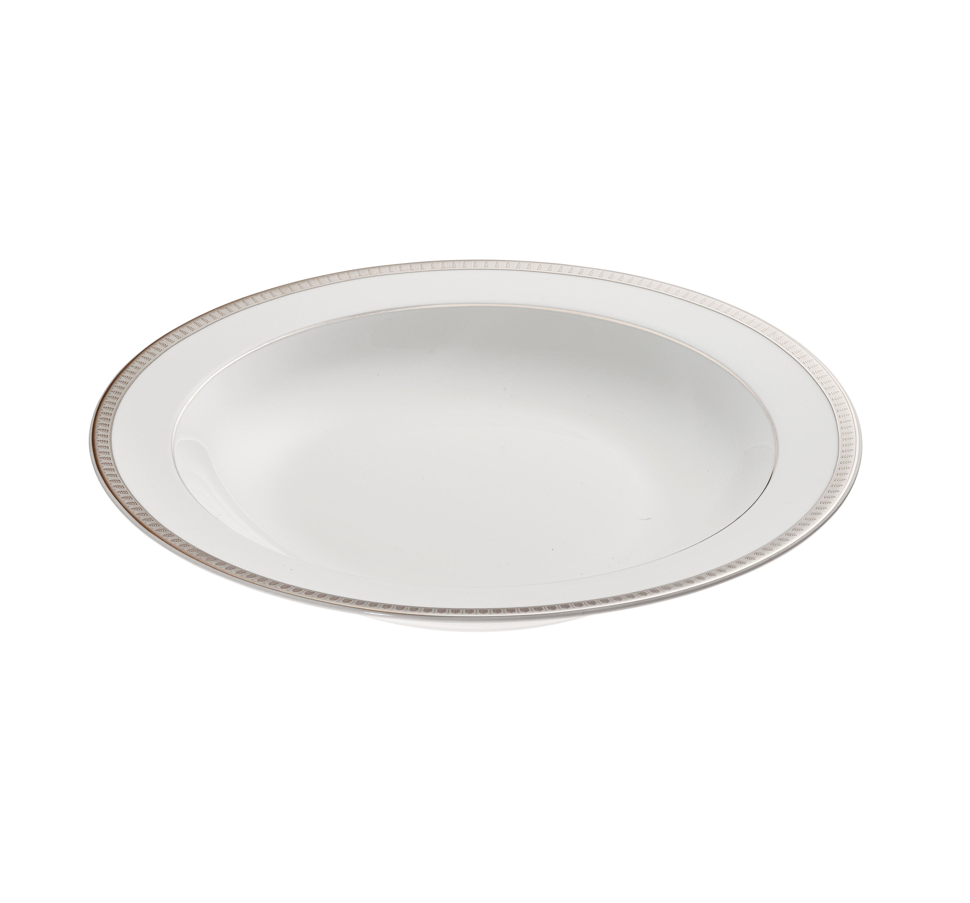 Christofle Malmaison Porcelain Open Vegetable Dish Platinum 29 Cm
