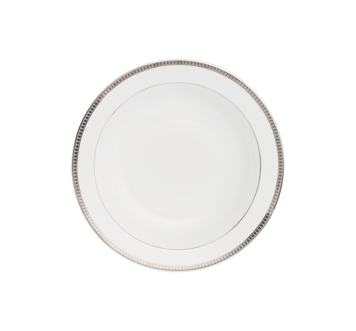 Christofle Malmaison Porcelain Open Vegetable Dish Platinum 29 Cm