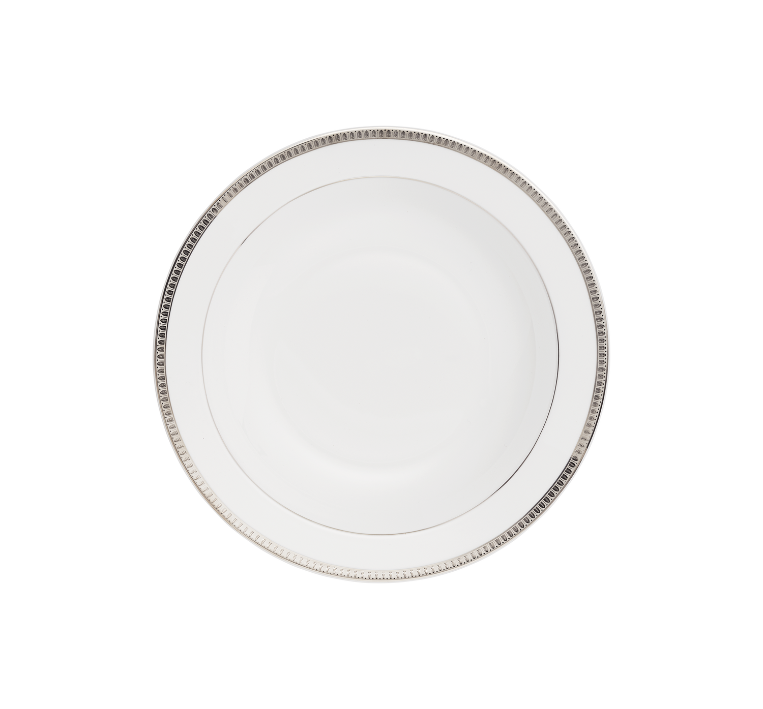 Christofle Malmaison Porcelain Open Vegetable Dish Platinum 29 Cm