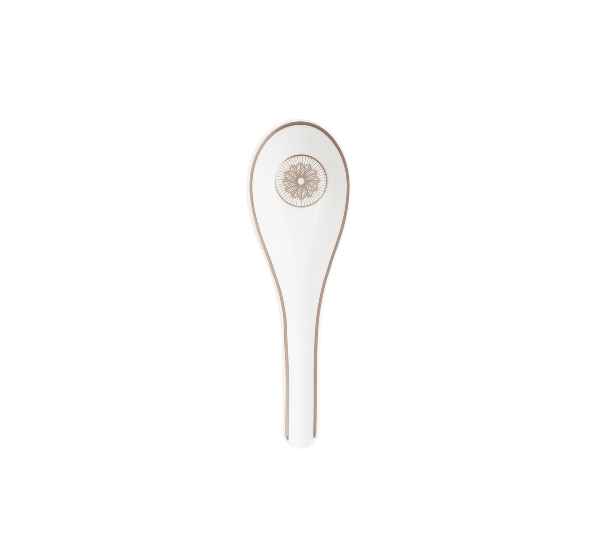Christofle Malmaison Impériale Porcelain Soup Spoon