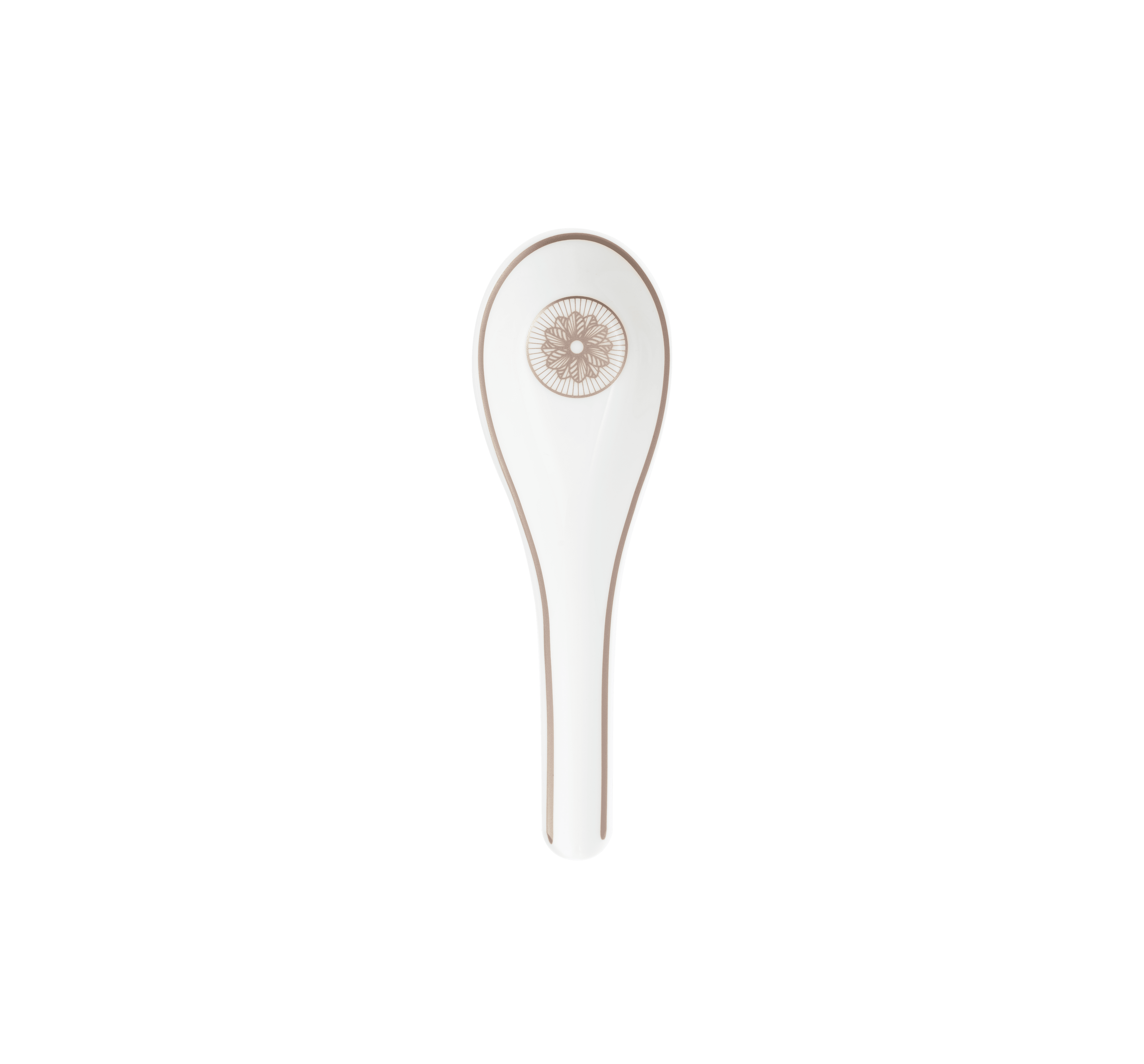 Christofle Malmaison Impériale Porcelain Soup Spoon