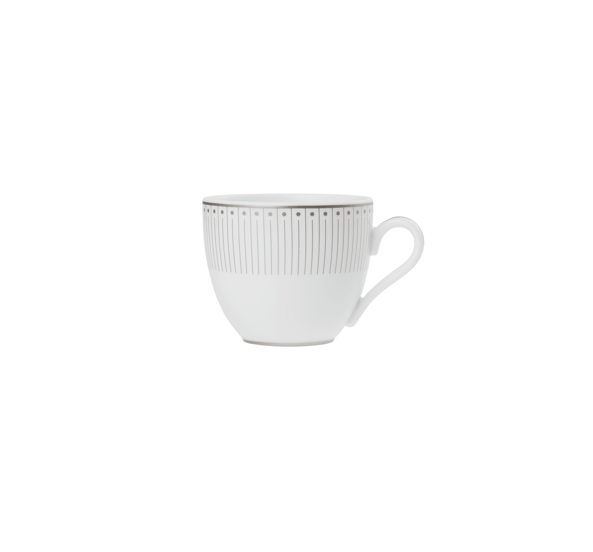 Christofle Malmaison Impériale Porcelain 2 Espresso Cups And Saucers