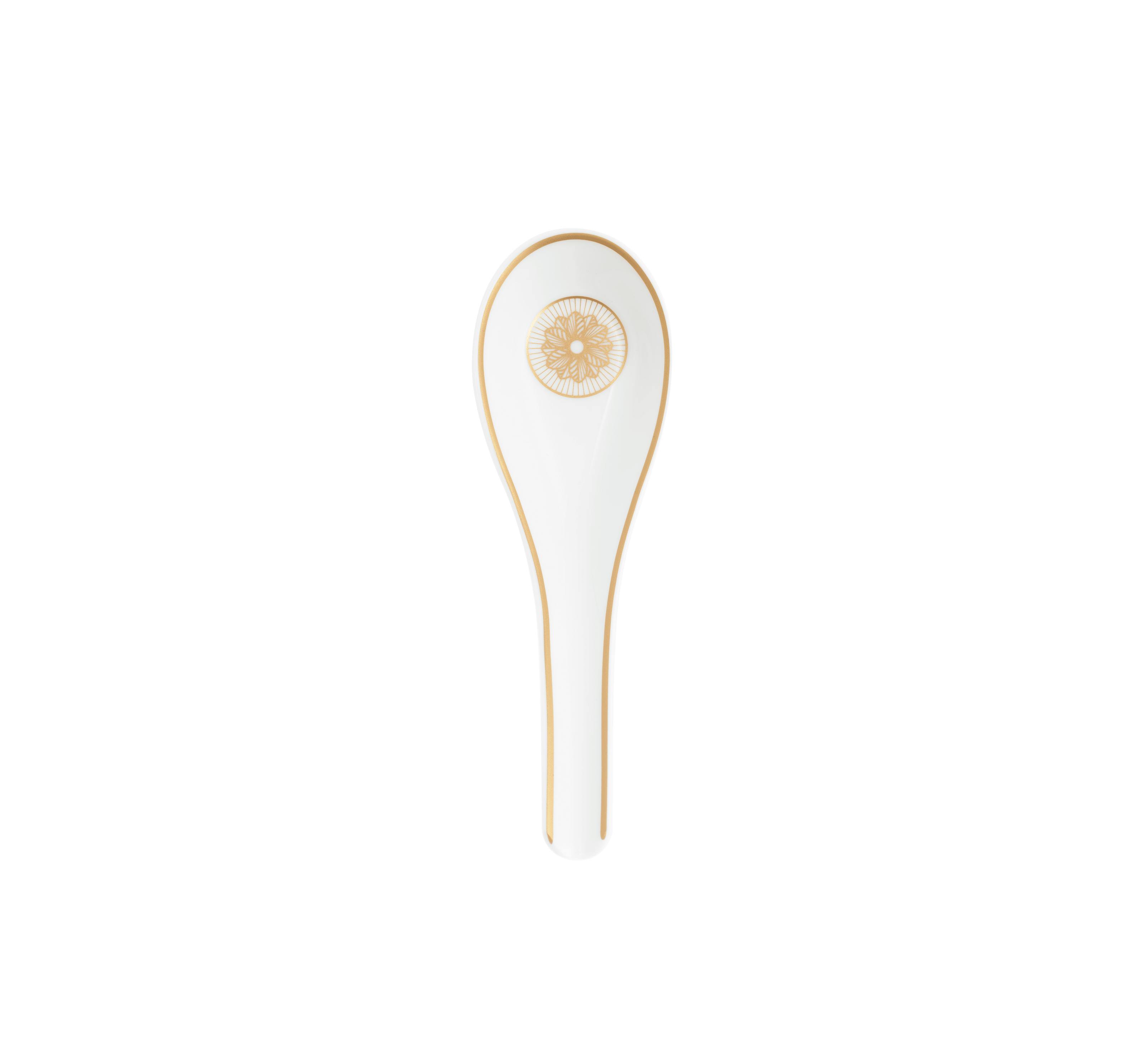 Christofle Malmaison Impériale Porcelain Soup Spoon
