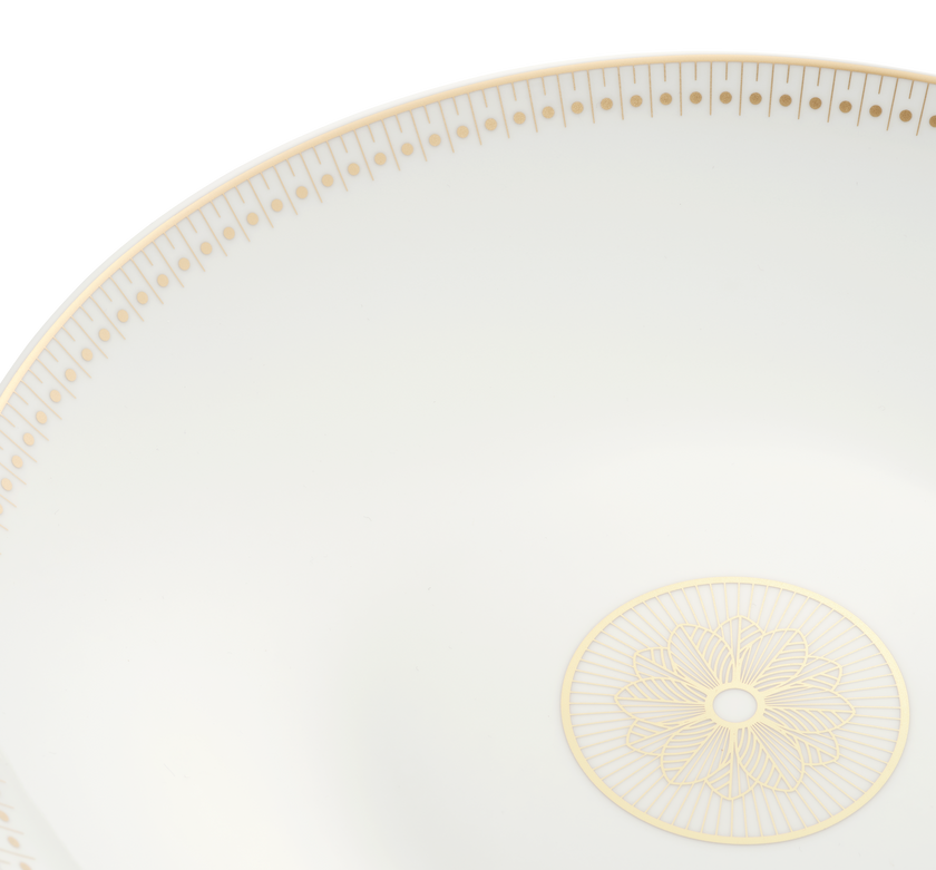 Christofle Malmaison Impériale Porcelain Open Vegetable Dish