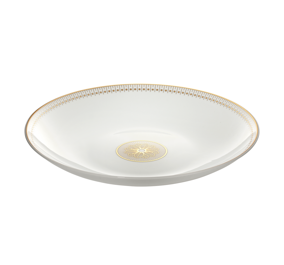 Christofle Malmaison Impériale Porcelain Open Vegetable Dish