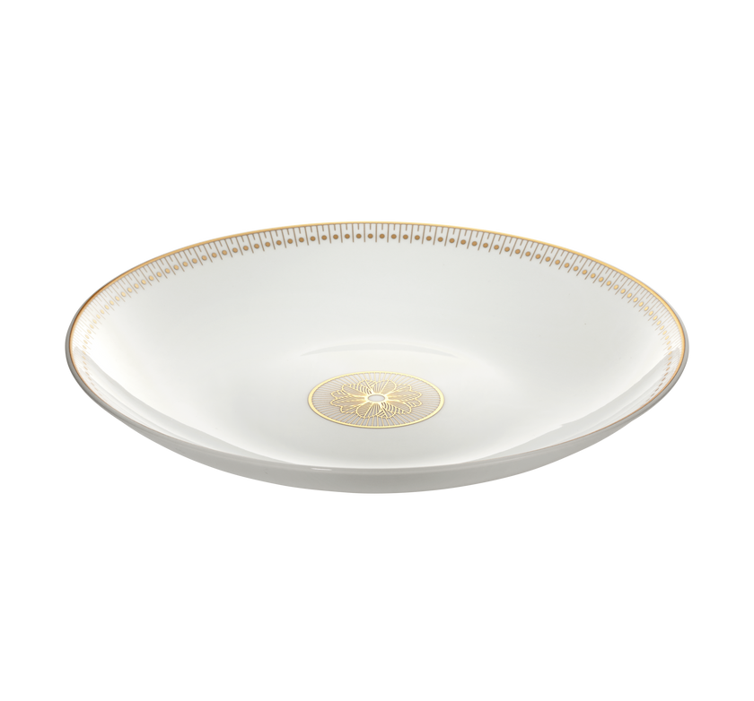 Christofle Malmaison Impériale Porcelain Open Vegetable Dish