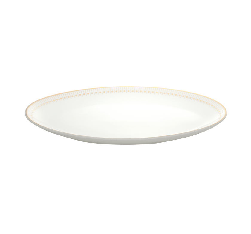 Christofle Malmaison Impériale Porcelain Oval Platter