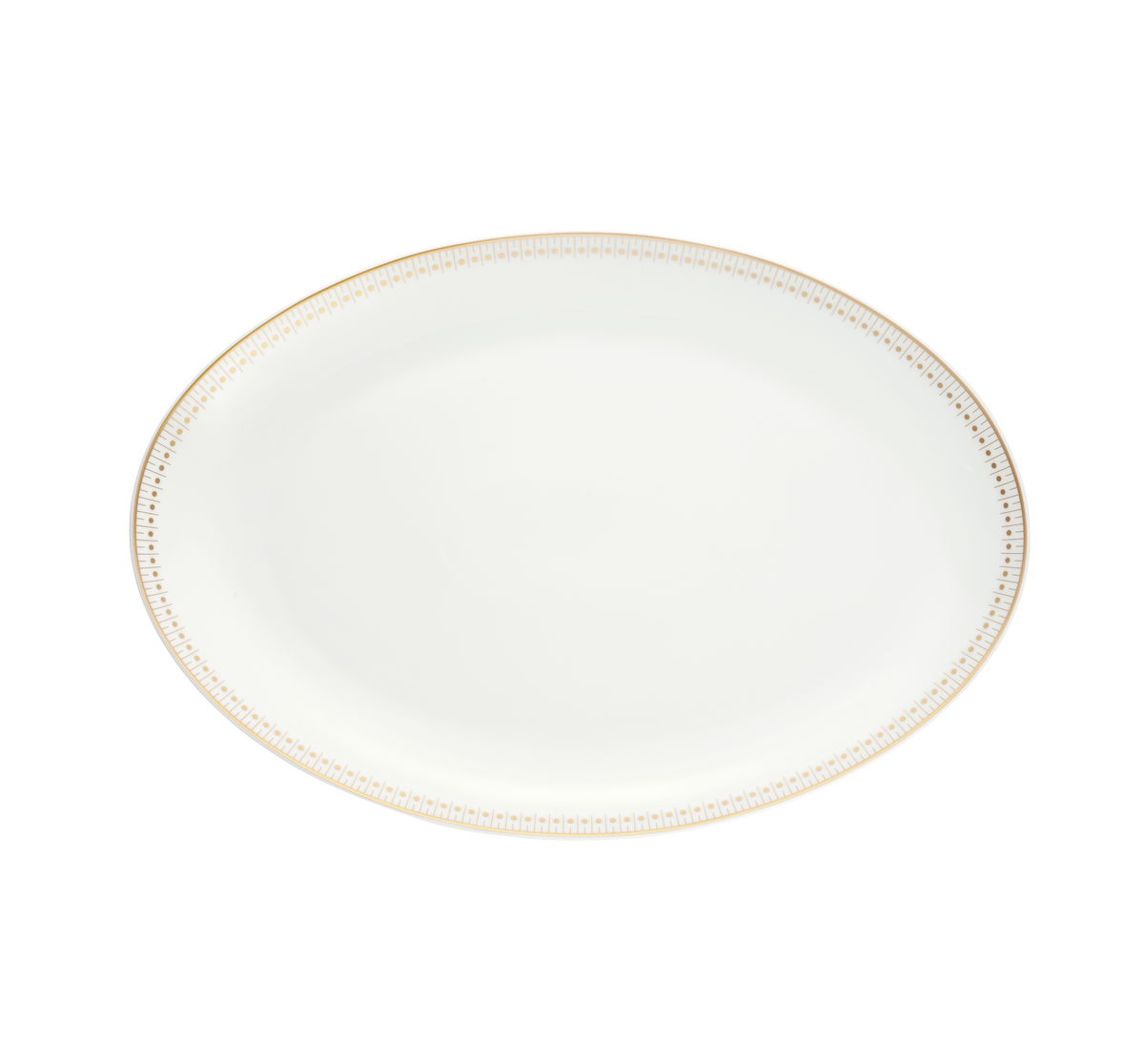 Christofle Malmaison Impériale Porcelain Oval Platter