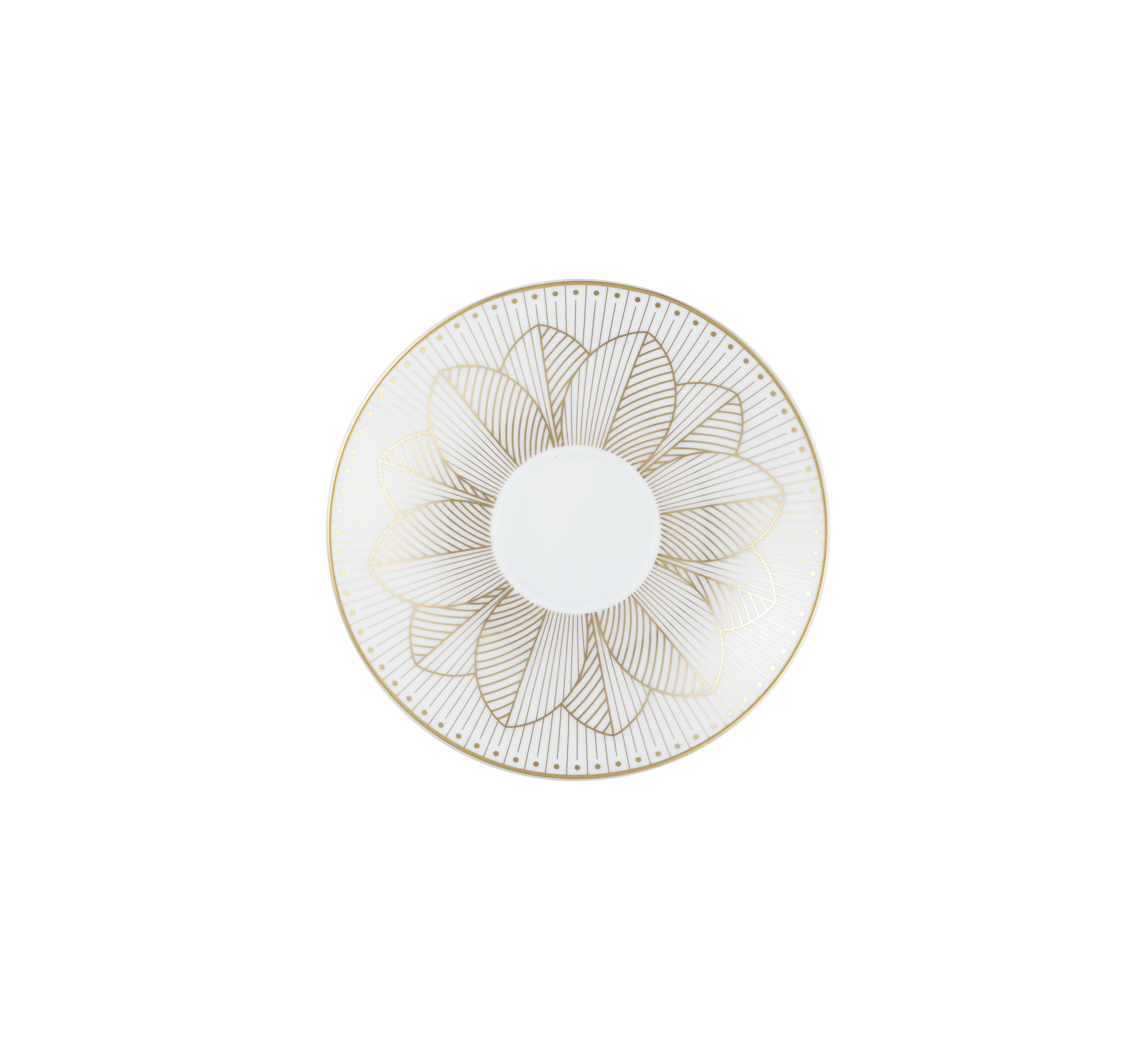 Christofle Malmaison Impériale Porcelain Tea/Coffee Cup And Saucer Gold